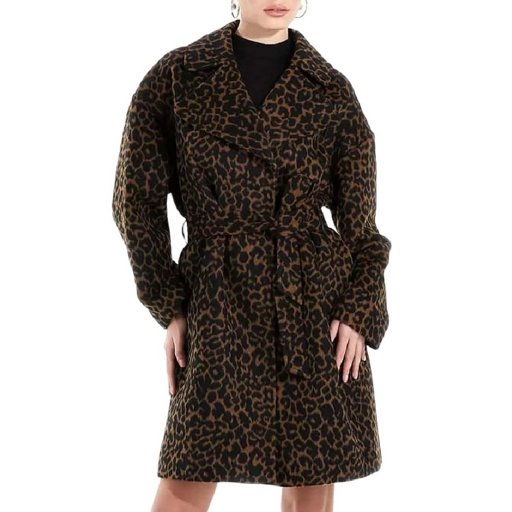 Guess clearance leopard coat